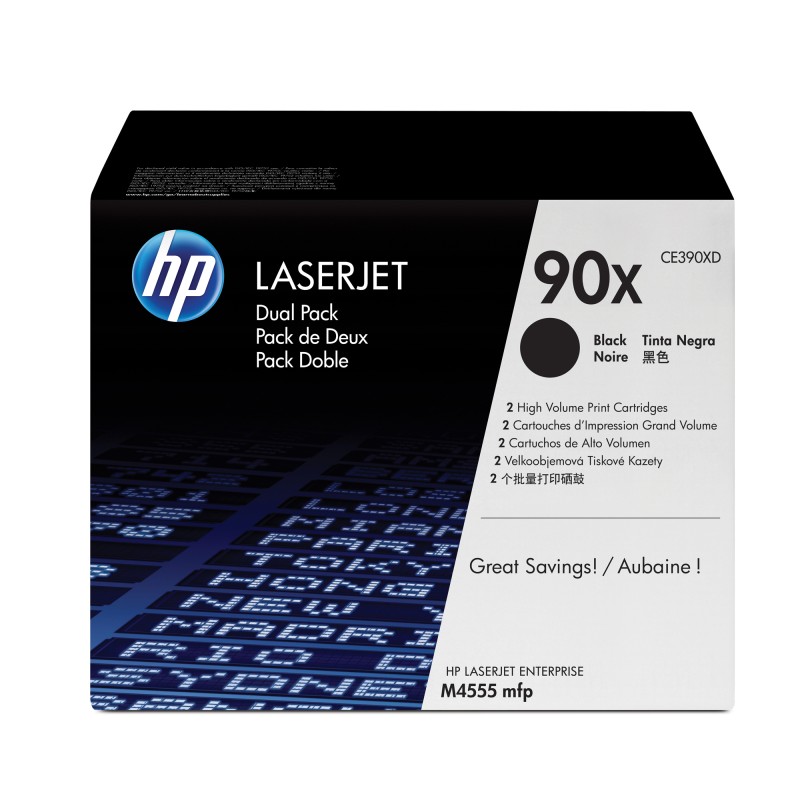 Hp Confezione 2 Toner originale 90X Nero CE390XD 24.000 pag cad