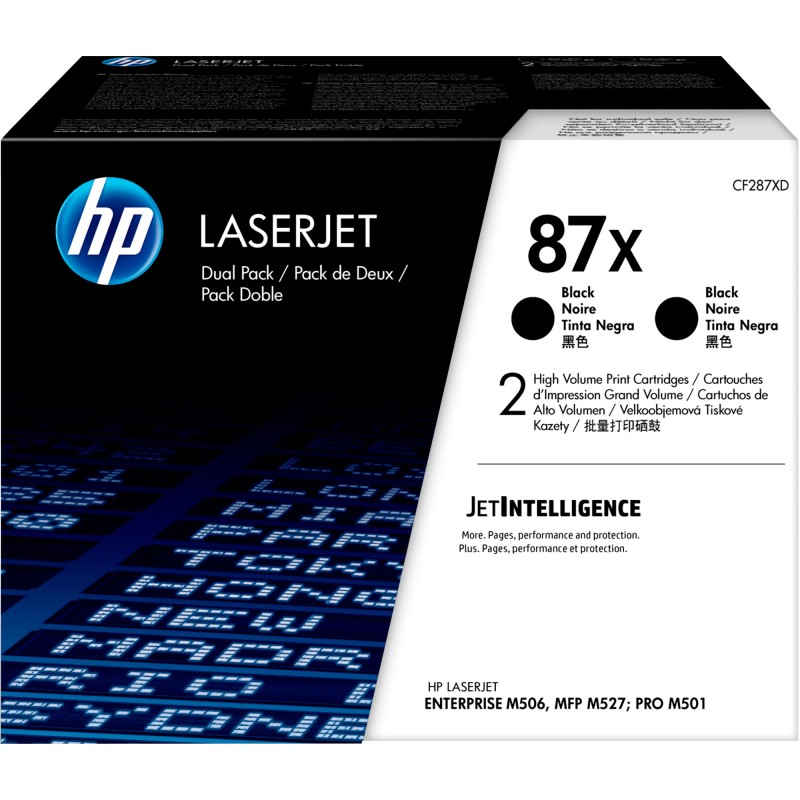 Hp Confezione 2 Toner originale 87X Nero CF287XD 18.000 pag cad