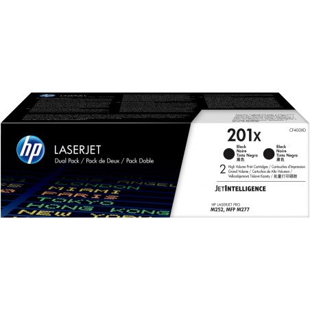 Hp Confezione 2 Toner originale 201X Nero CF400XD 2.800 pag cad