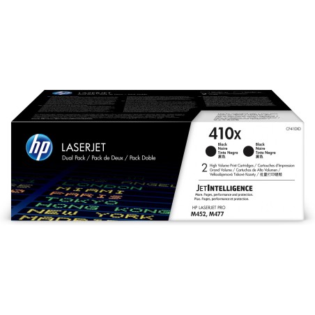 Hp Confezione 2 Toner originale 410X Nero CF410XD 6.500 pag cad