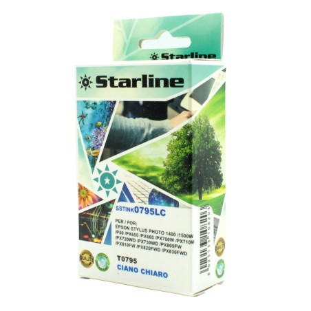 Starline Cartuccia ink per Epson Ciano chiaro C13T079540 13