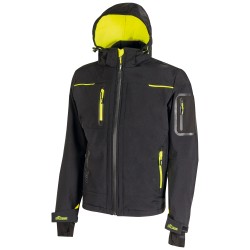 Giacca da lavoro Space taglia XXL PE/spandex nero/giallo UPower