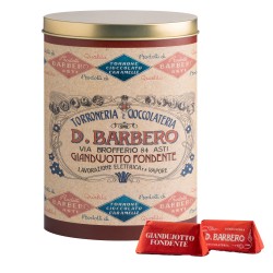 Gianduiotti in scatola di metallo gusto fondente 150 gr Barbero