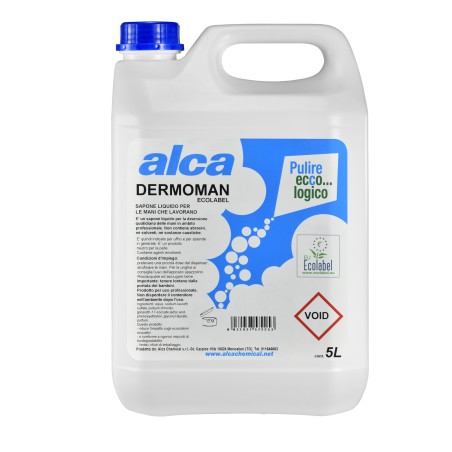 Sapone liquido Dermoman fiorito sporco medio Alca tanica da 5 L