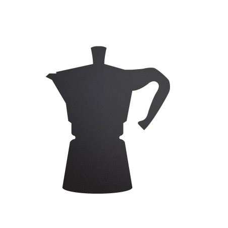 Lavagna da parete Silhouette 30 x 50 cm forma moka nero Securit