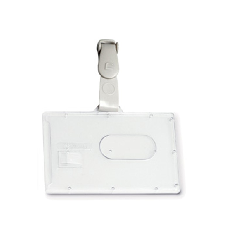 Portabadge rigido Pocket clip in plastica 5