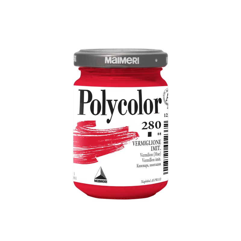 Colore vinilico Polycolor 140 ml vermiglione imitazione Maimeri