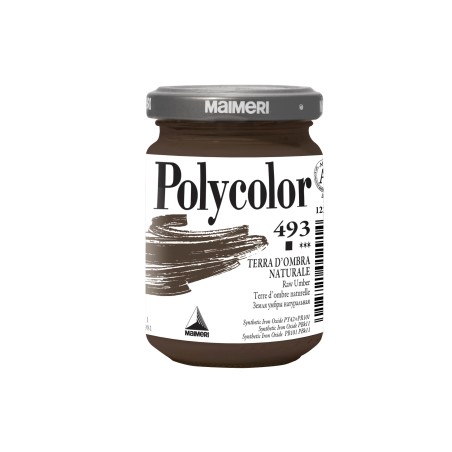 Colore vinilico Polycolor 140 ml terra d'ombra naturale Maimeri