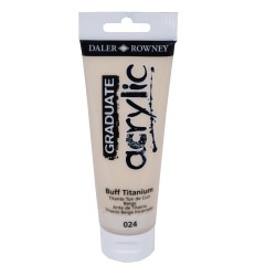 Colore acrilico fine Graduate 120 ml titanium buff Daler Rowney