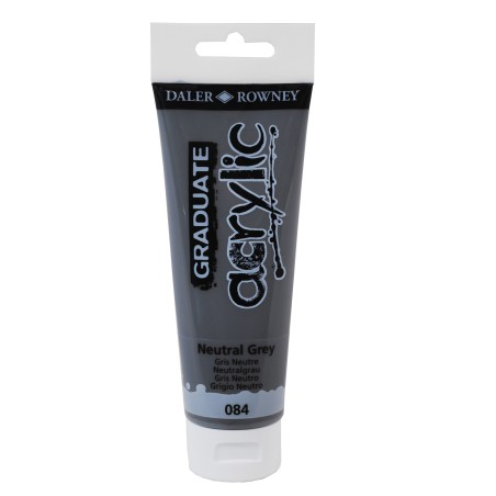 Colore acrilico fine Graduate 120 ml grigio neutro Daler Rowney