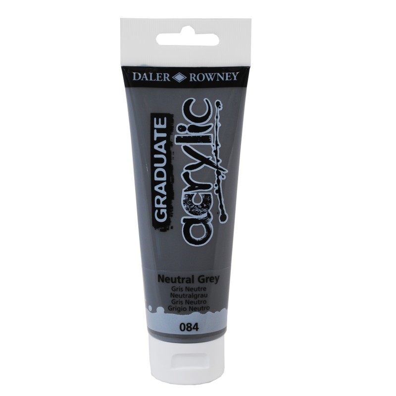 Colore acrilico fine Graduate 120 ml grigio neutro Daler Rowney