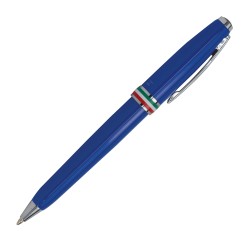 Penna sfera Aldo Domani punta M fusto azzurro italia Monteverde