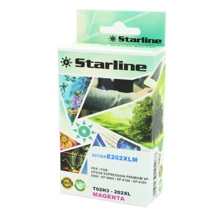 Starline Cartuccia Ink compatibile per Epson 202XL Magenta 13ml