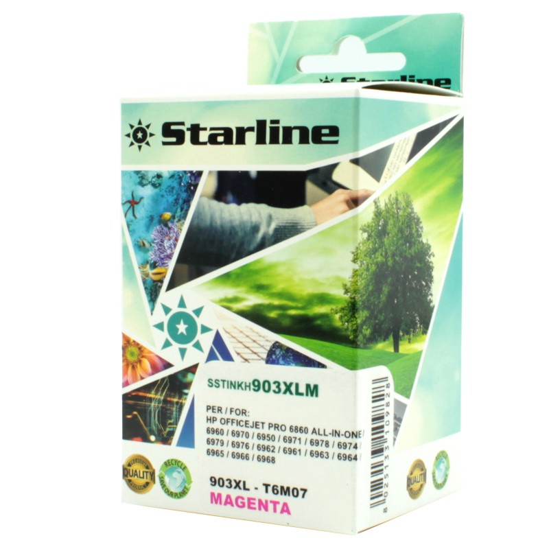 Starline Cartuccia ink Compatibile per HP 903XL Magenta T6M07AE