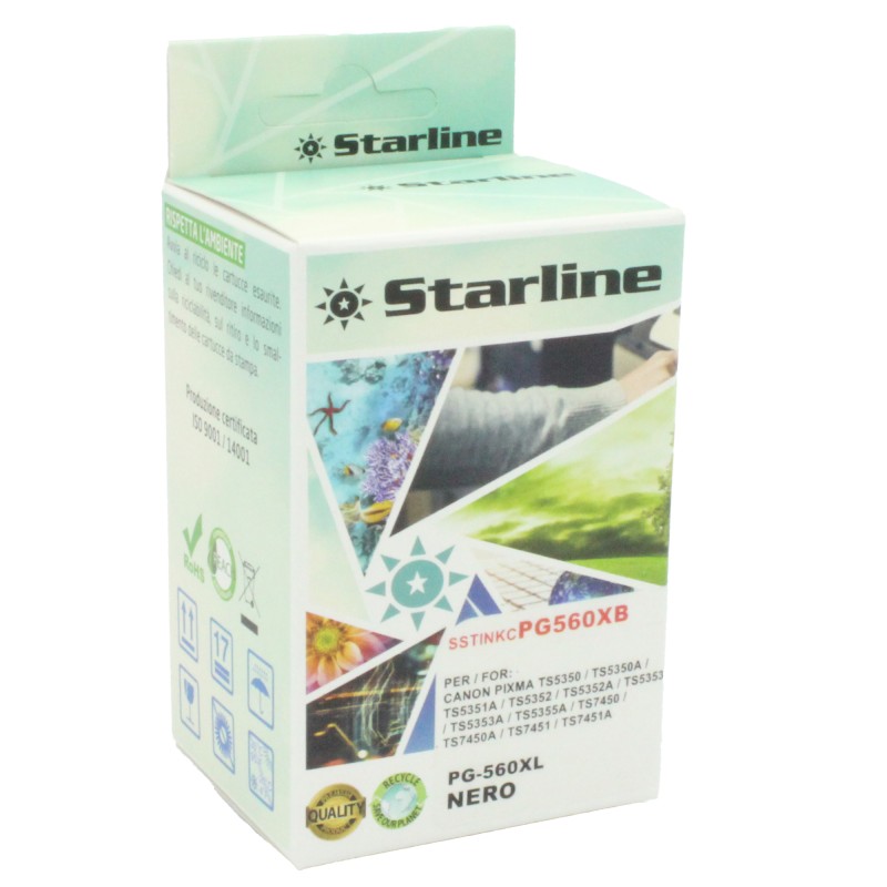 Starline Cartuccia compatibile PG560XL Nero JRCA560XLB 350 pag