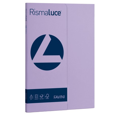 Carta Rismaluce Small A4 90 gr viola 49 Favini conf. 100 fogli