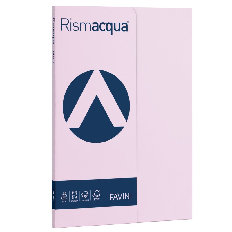 Carta Rismacqua Small A4 200 gr lilla 06 Favini conf. 50 fogli