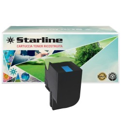 Starline Toner Ricostruito per Lexmark Ciano 80C2HC0 3.000 pag