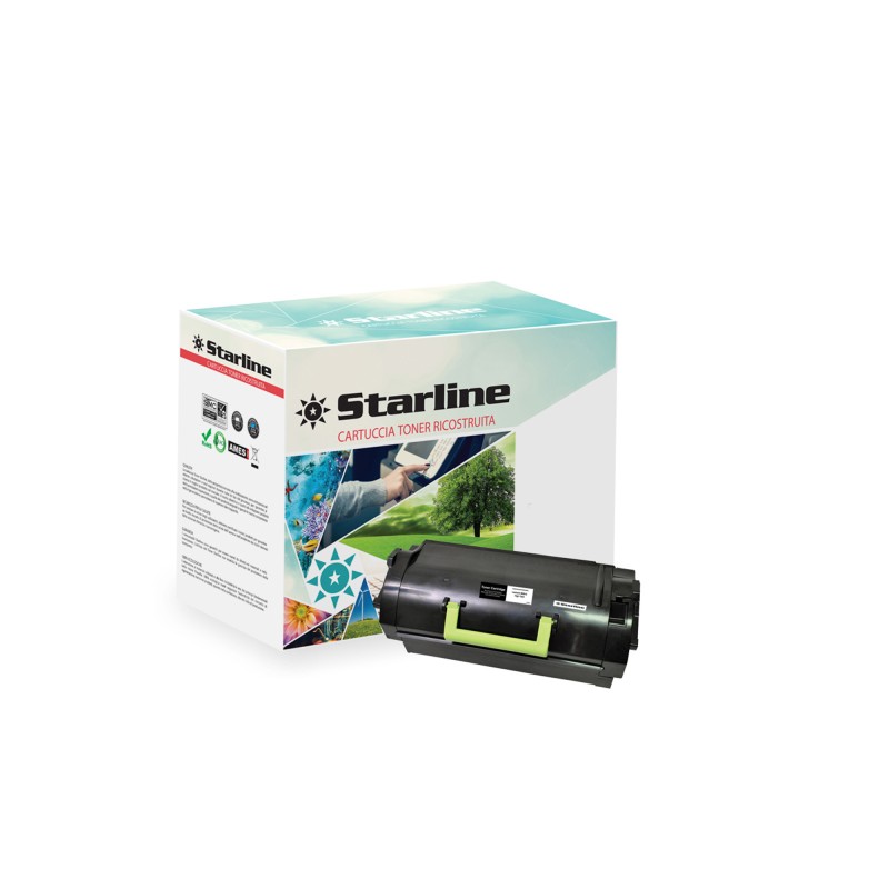 Starline Toner Ricostruito per Lexmark Nero 52D2H00 25.000 pag