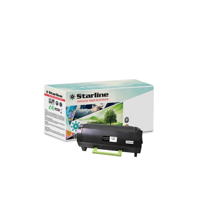 Starline Toner Ricostruito per Lexmark Nero 60F2H00 10.000 pag