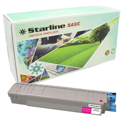 Starline Toner Ricostruito per Oki Magenta 44059211 10.000 pag