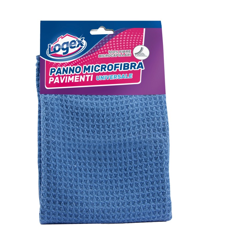 Panno per pavimenti microfibra 40x60 cm blu Logex Professional