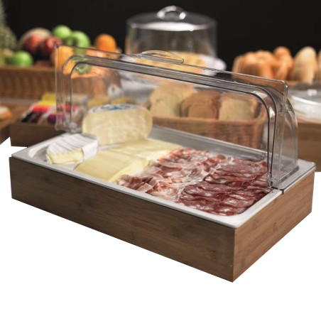 Set espositore buffet in bamboo 53x32 cm colore naturale Leone