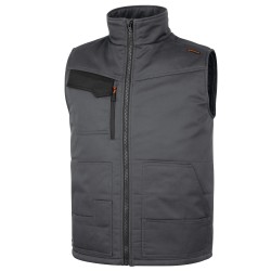 Gilet Stockton3 multitasche taglia XL grigio/arancio Deltaplus