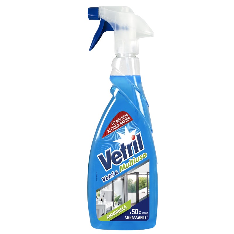 Vetril vetri e multiuso con ammoniaca trigger da 650 ml Vetril