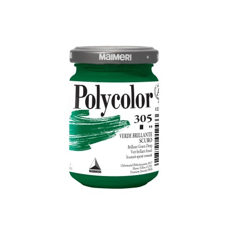 Colore vinilico Polycolor 140 ml verde brillante scuro Maimeri