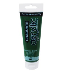 Colore acrilico fine Graduate 120 ml verde Hooker Daler Rowney