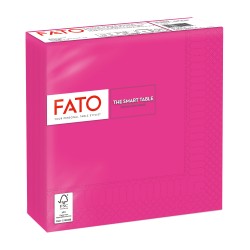 Tovagliolo carta 33 x 33 cm 2 veli fucsia Fato conf. 50 pezzi