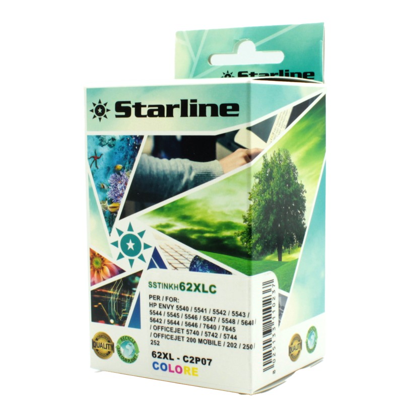 Starline Cartuccia Ink Compatibile per HP C/M/Y C2P04AE 20 ml