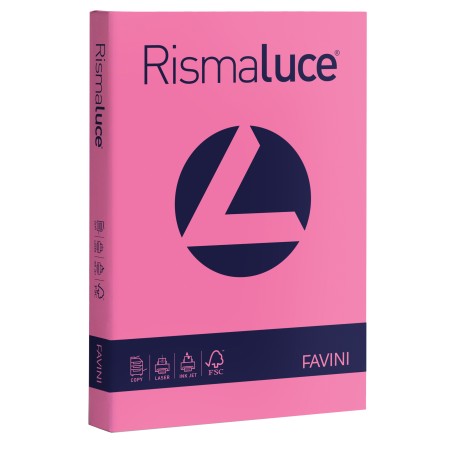 Carta Rismaluce A4 140 gr ciclamino 58 Favini conf. 200 fogli