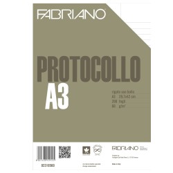 Foglio protocollo A4 uso bollo 60 gr Fabriano conf. 200 pezzi