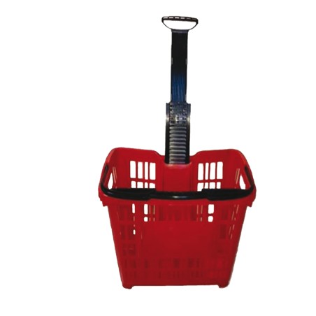 Cesto trolley antiurto 49,5 x 36,5 x 46 cm 30 L rosso Printex