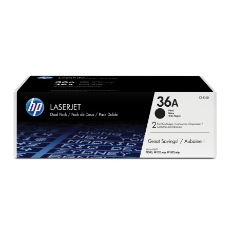 Hp Confezione 2 Toner originale 36A Nero B436AD 2.000 pag cad