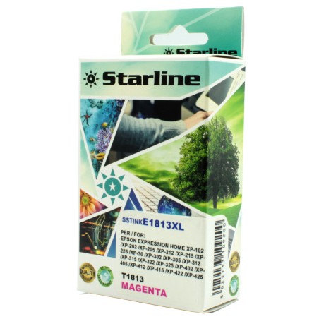 Starline Cartuccia ink per Epson Magenta C13T1813401218XL10ml