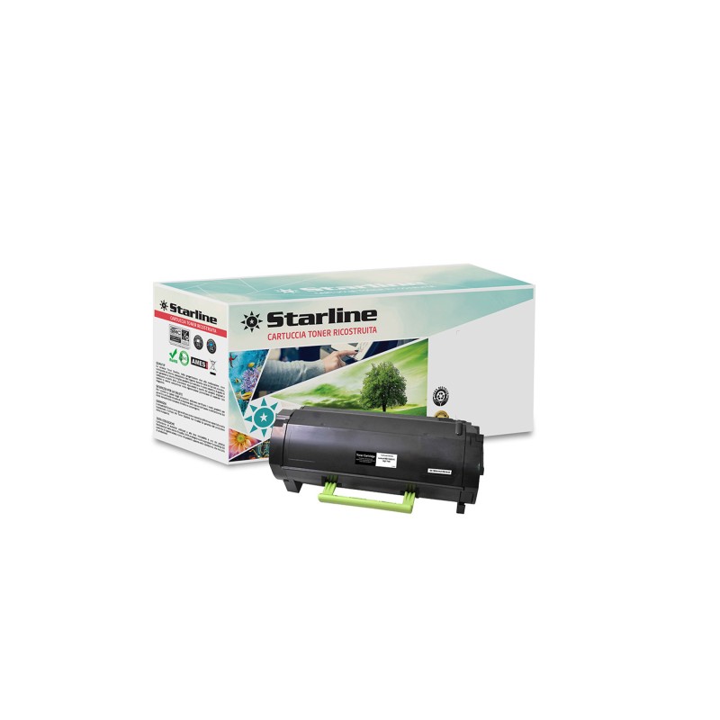 Starline Toner Ricostruito per Lexmark Nero 51F2H00 5.000 pag