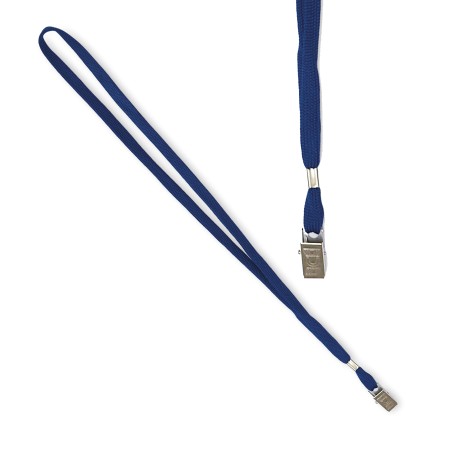 Cordoncino per portabadge 49 x 1 cm blu Lebez conf. 100 pezzi