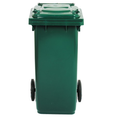 Bidone carrellato 48x55x93 cm 120 L verde scuro Mobil Plastic