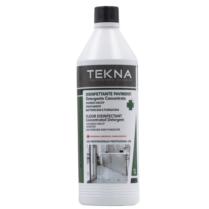 Disinfettante detergente per pavimenti concentrato 1 lt Tekna