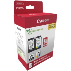 Canon Cartuccia Ink PG575/CL576 con Confezione fogli 5438C004