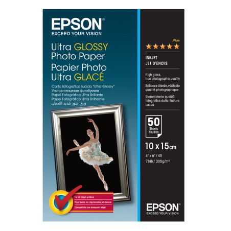 Epson Ultra Glossy Photo Paper 10 x 15 cm 50 Fogli C13S041943