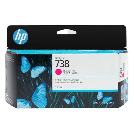 Hp originale Cartuccia Ink DesignJet 738 Magenta 498N6A 130ml