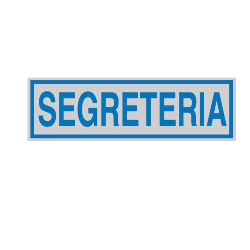 Targhetta adesiva SEGRETERIA 16