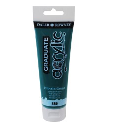 Colore acrilico fine Graduate 120 ml verde ftalo Daler Rowney