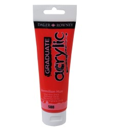 Colore acrilico fine Graduate 120 ml vermiglione Daler Rowney