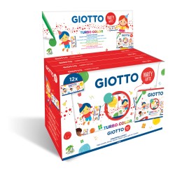 Set 12 astucci da 6 pennarelli turbo color party gifts Giotto