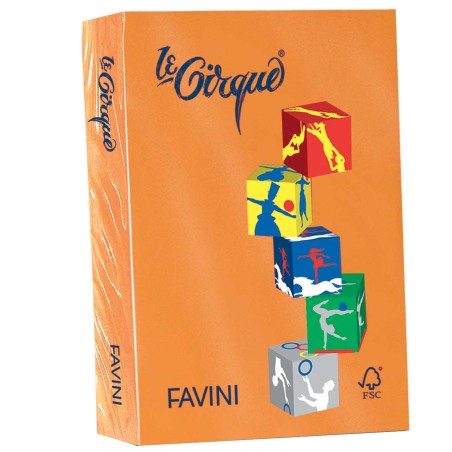 Carta Le Cirque A4 160 gr arancio 205 Favini conf. 250 fogli